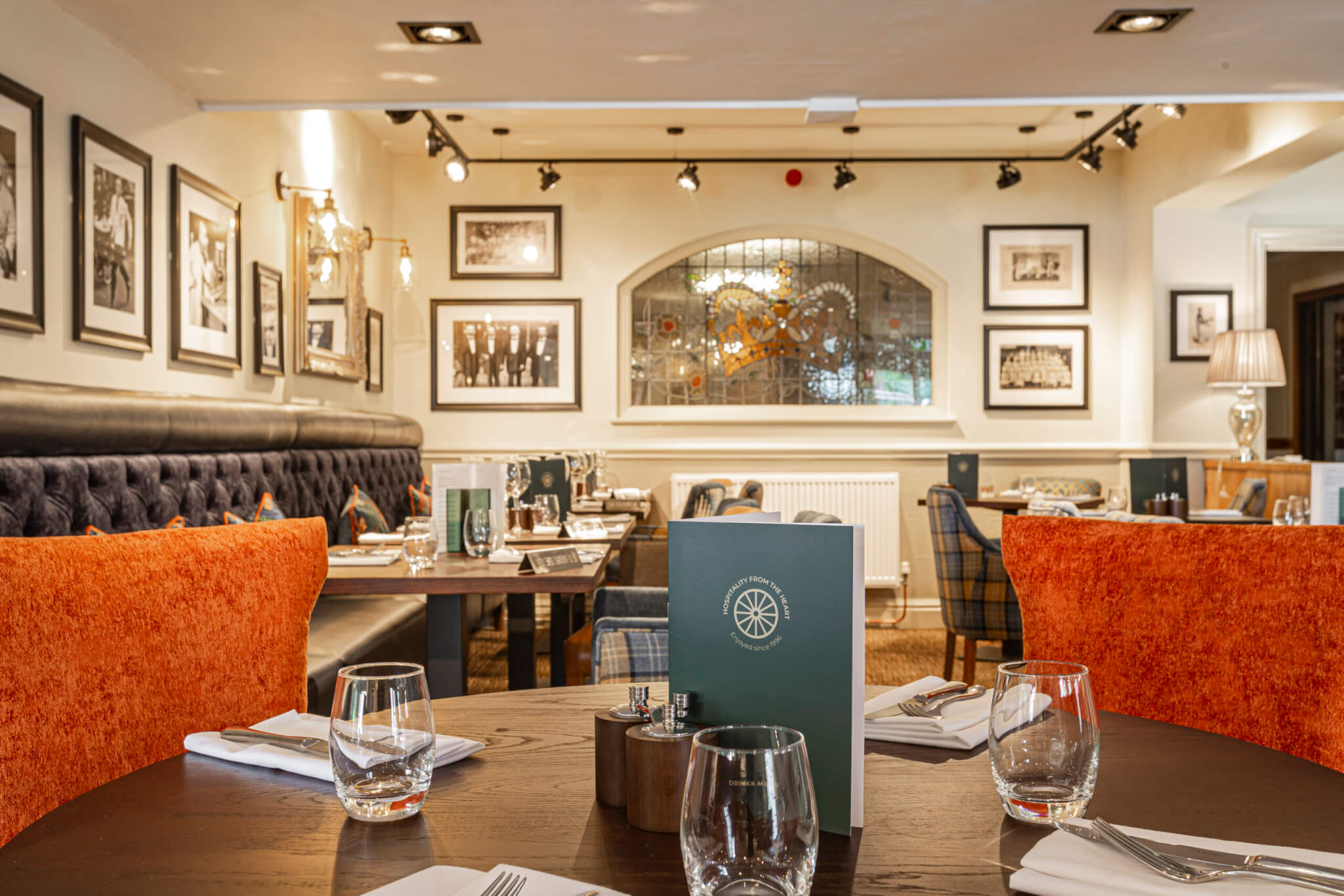 The Crown Hotel Boroughbridge Dining in the Bar scaled