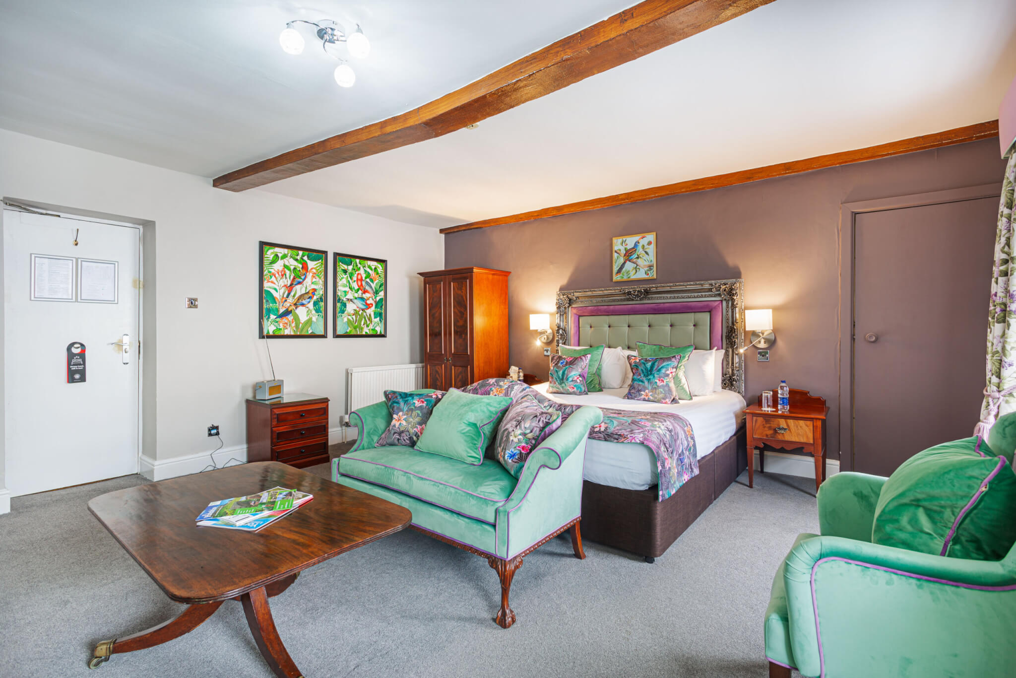 Crown Hotel Deluxe Double Room Bedroom Area scaled